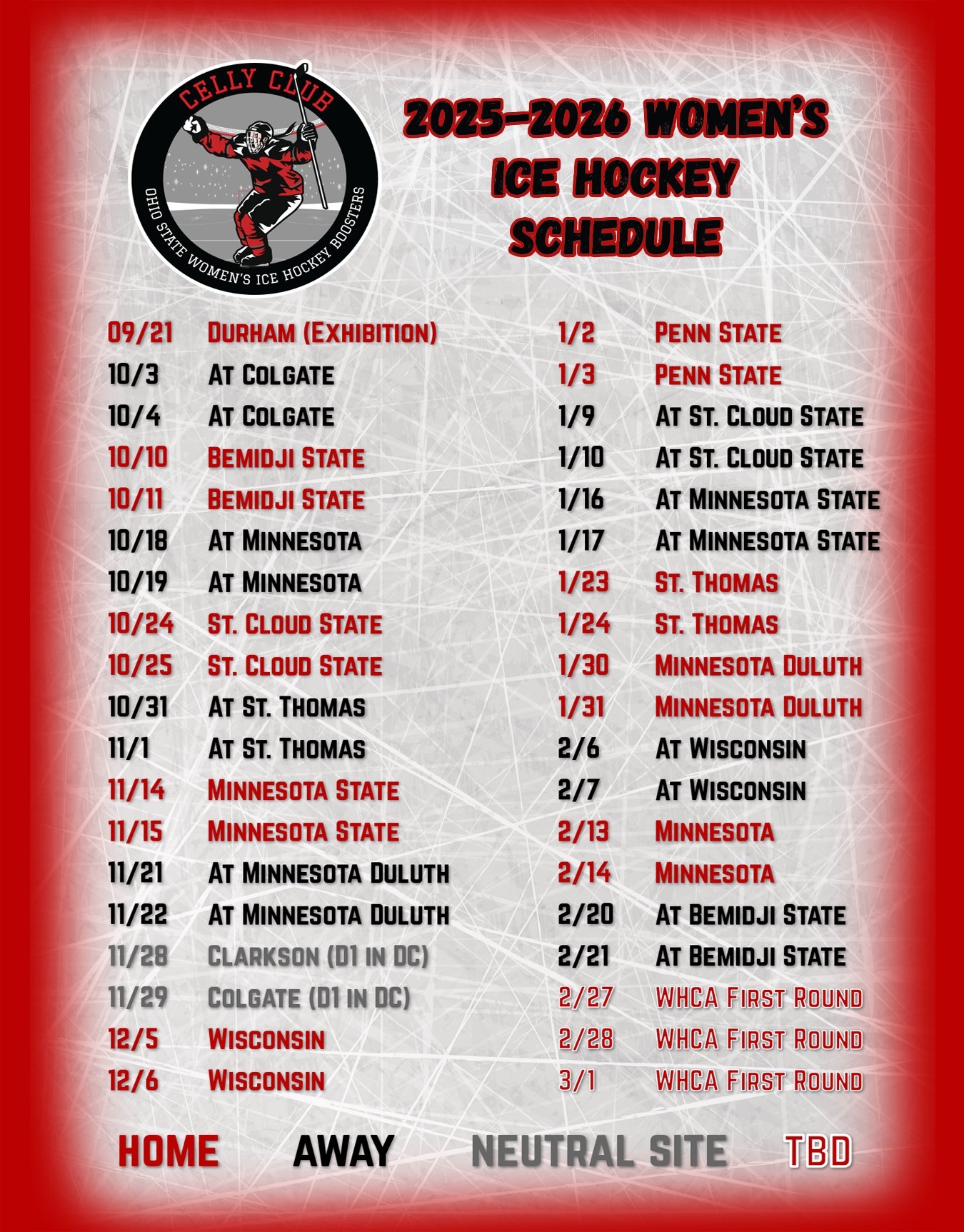 Printable Olympic Hockey Schedule