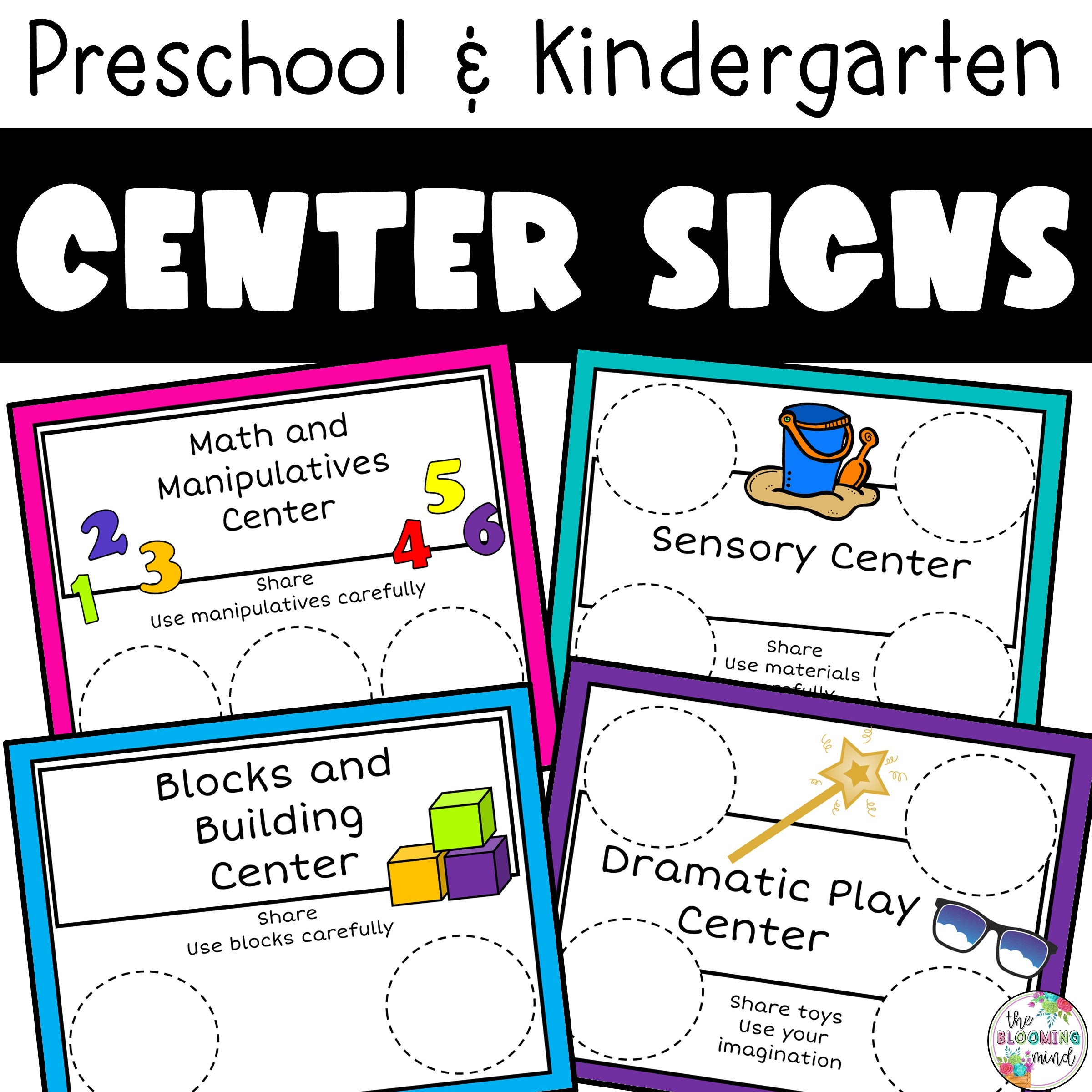 Center Signs For Preschool And Kindergarten Learning Centers Made By Teachers Center Signs For Preschool And Kindergarten Learning Centers Made By Teachers