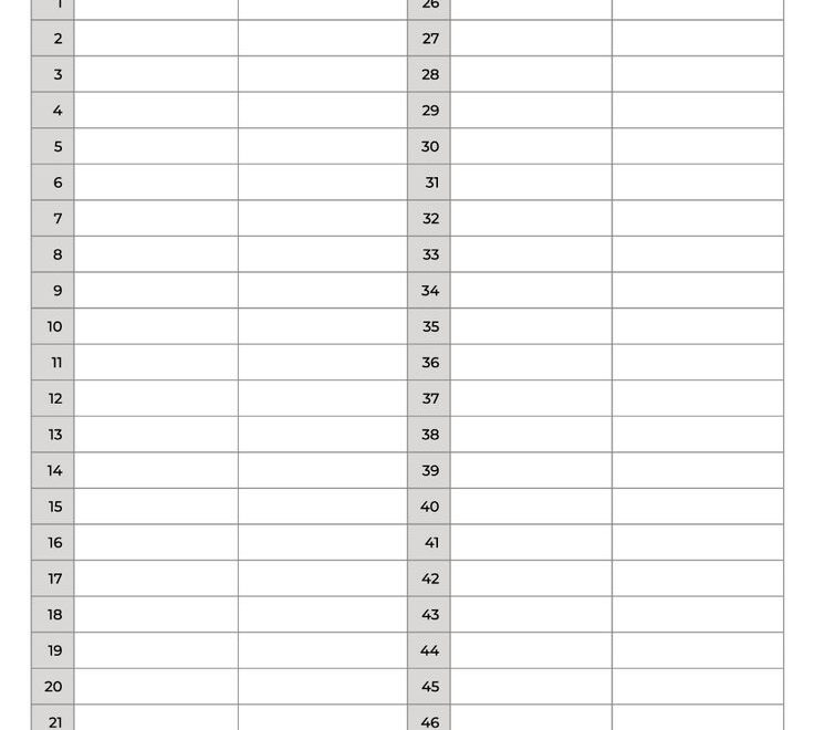 Chess Score Sheet Free PDF Template