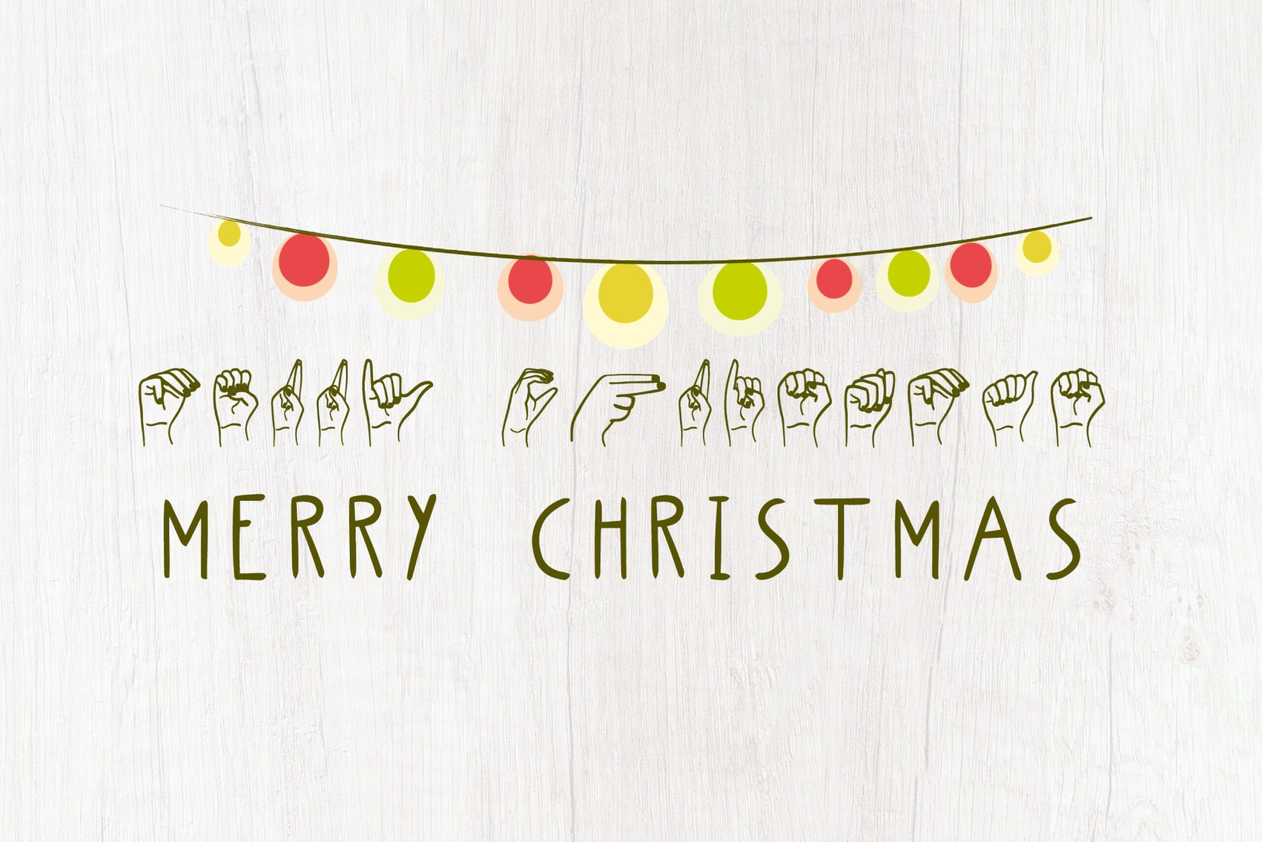 Sign Language Christmas Printable Sign Language Christmas Printable