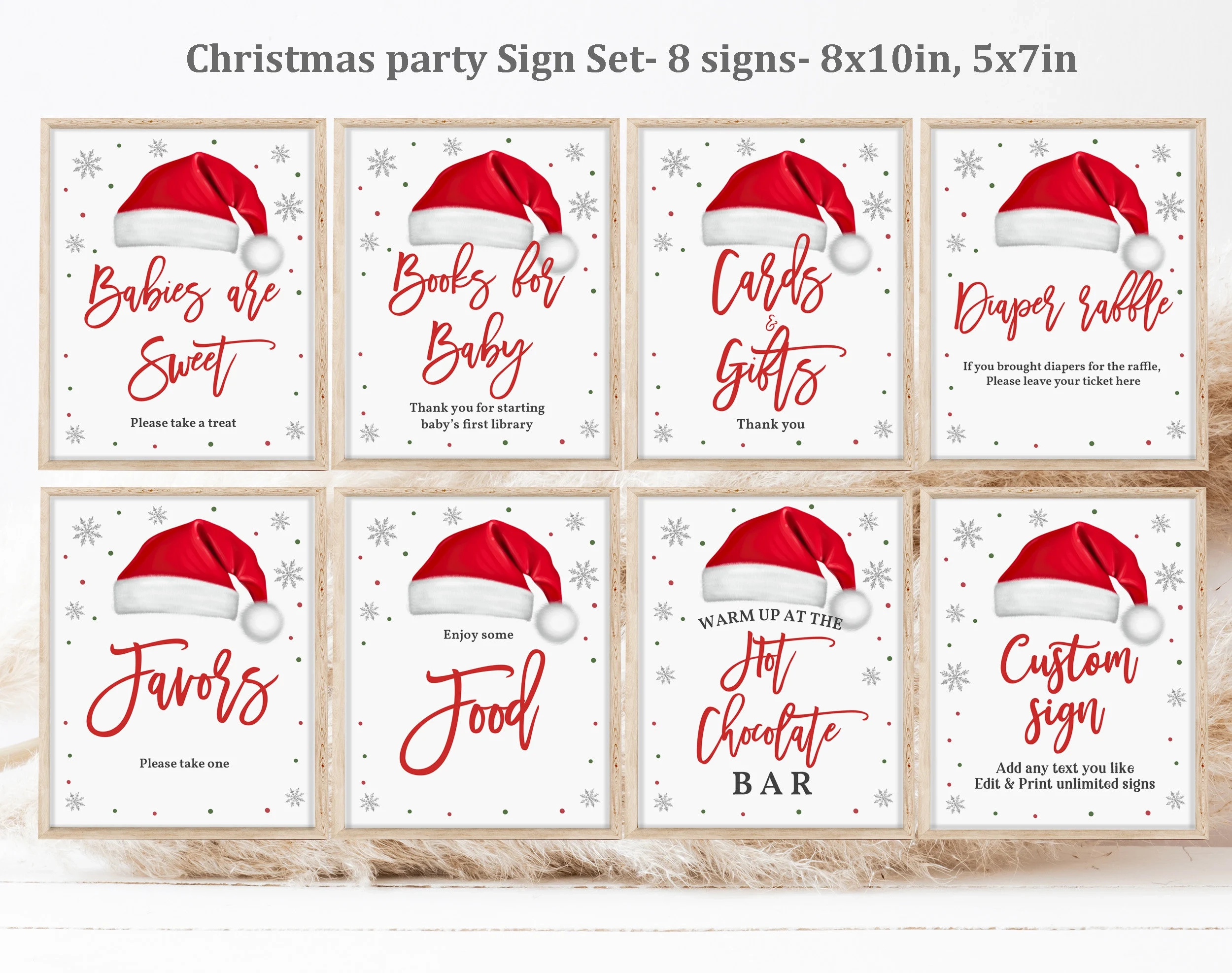 Printable Fillable Signs Christmas Printable Fillable Signs Christmas