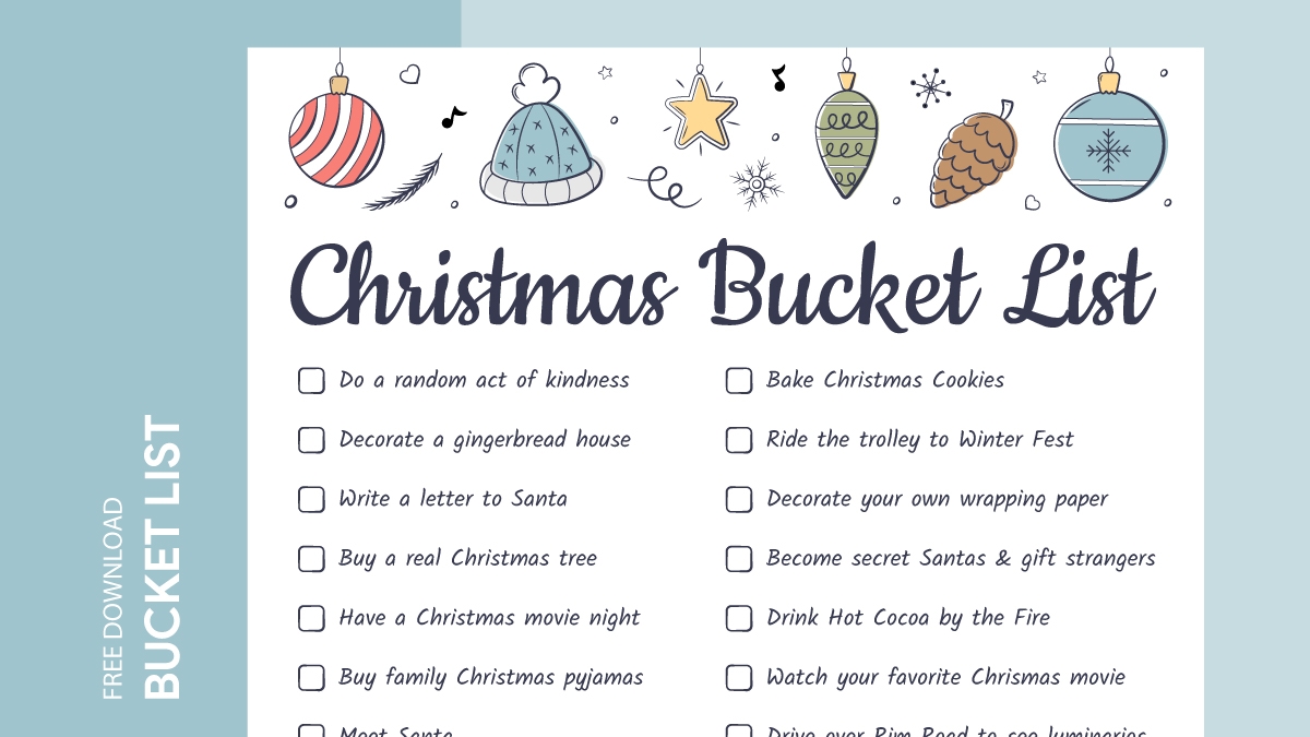 Christmas Bucket List Free Google Docs Template Gdoc io