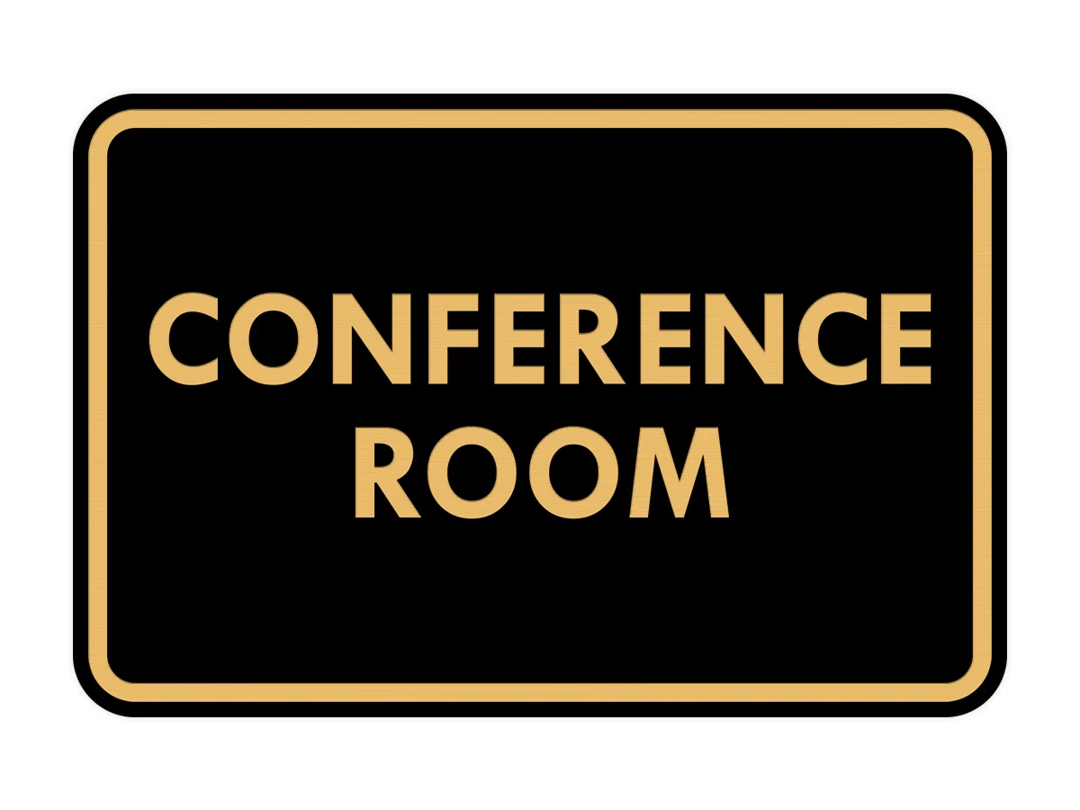 Classic Framed Conference Room Sign Pacific Sign And Stamp