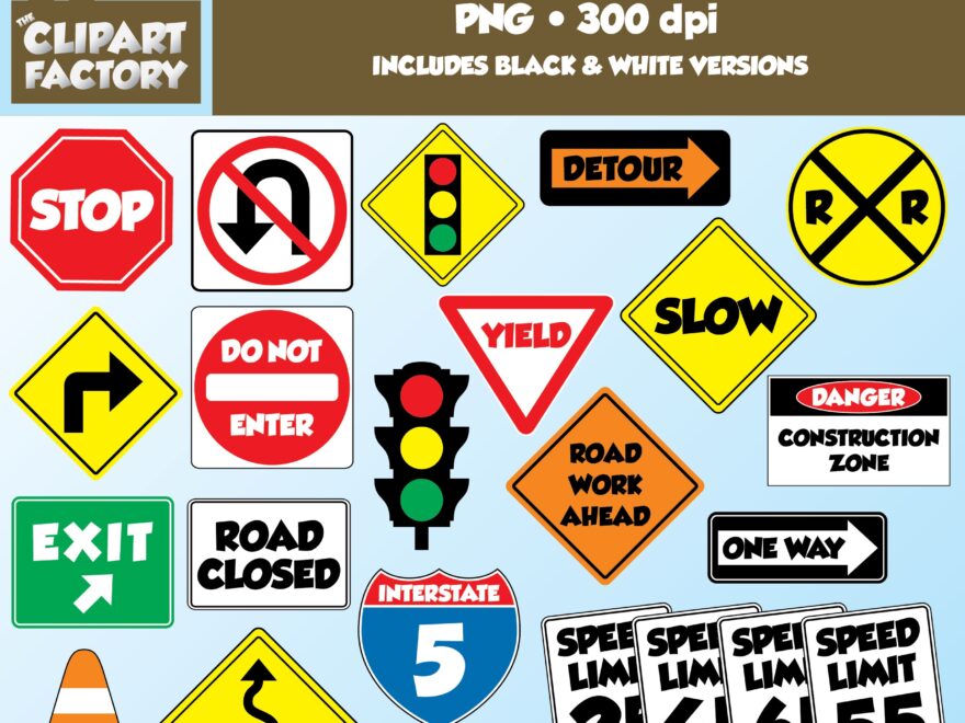 Clip Art Fun Road Signs Traffic Signs 51 Total Images