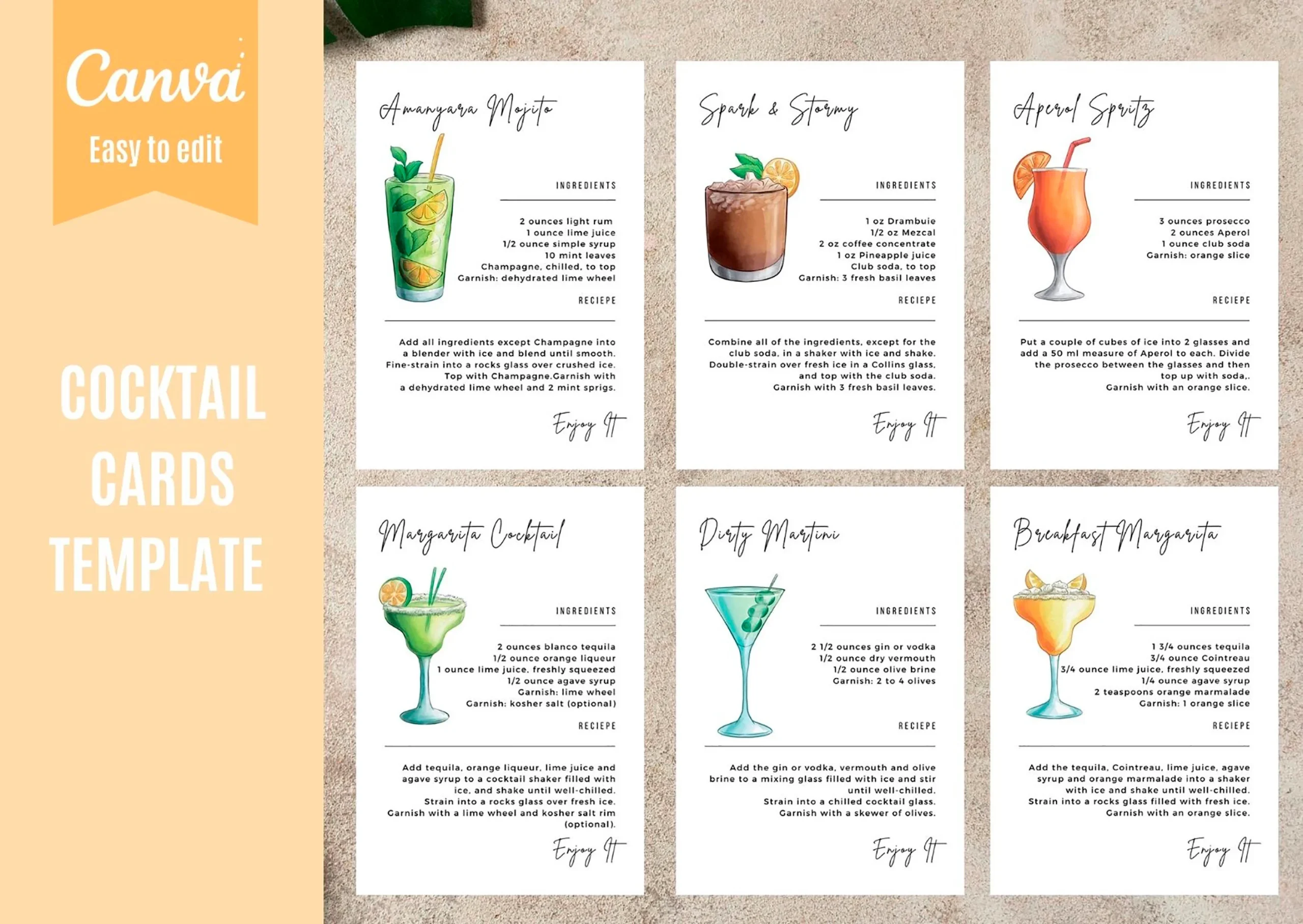 Cocktail Recipe Card Template Canva Drink Recipe Cards Printable Bar Drink Recipe Card Editable Recipe Card DIY Recipe Cards Ingredient Etsy Cocktail Recipe Card Template Canva Drink Recipe Cards Printable Bar Drink Recipe Card Editable Recipe Card DIY Recipe Cards Ingredient Etsy