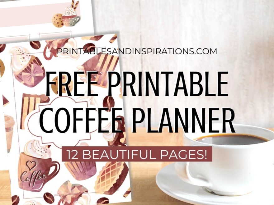 Coffee Planner Theme Free Printable Bullet Journal Stickers