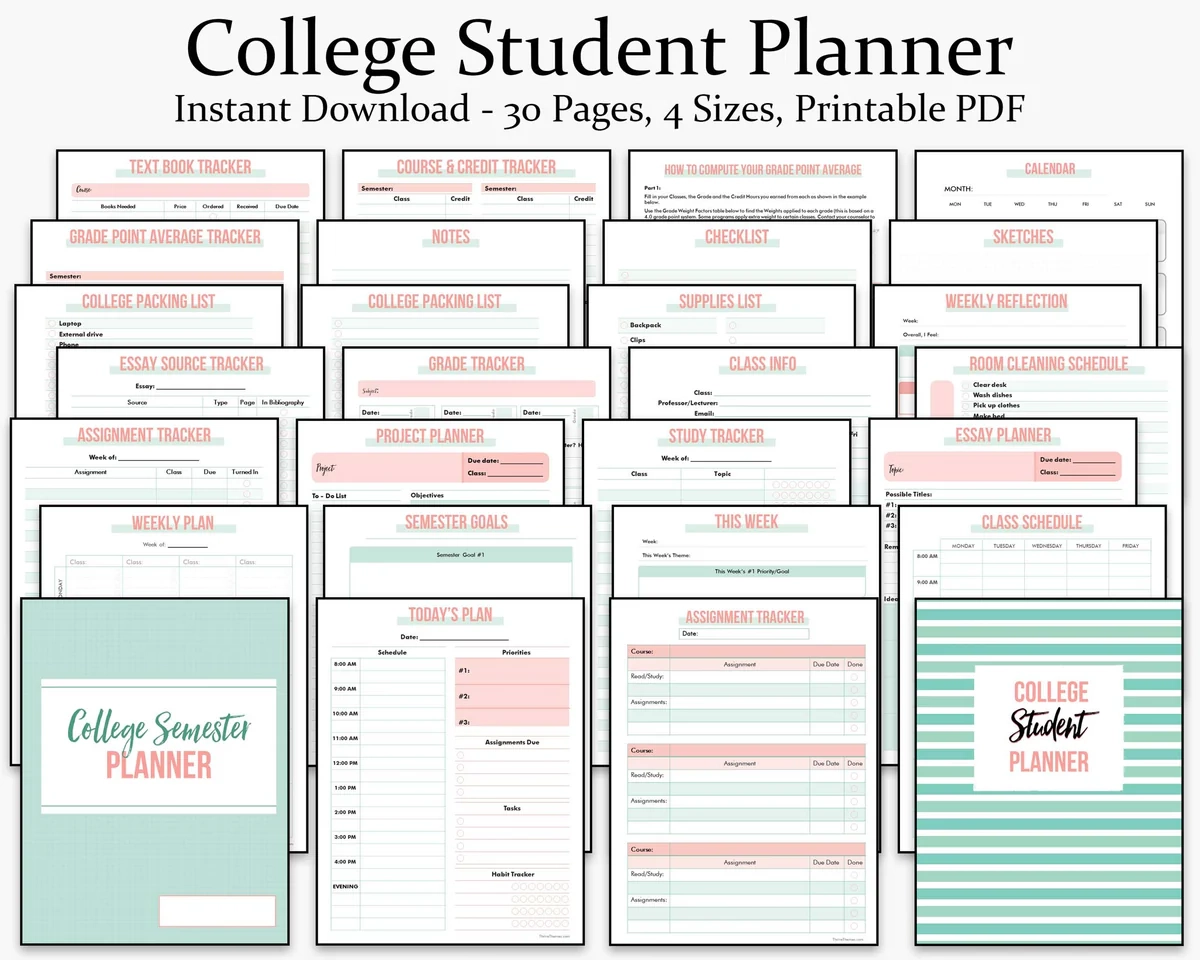 College Planner Printables Free College Planner Printables Free
