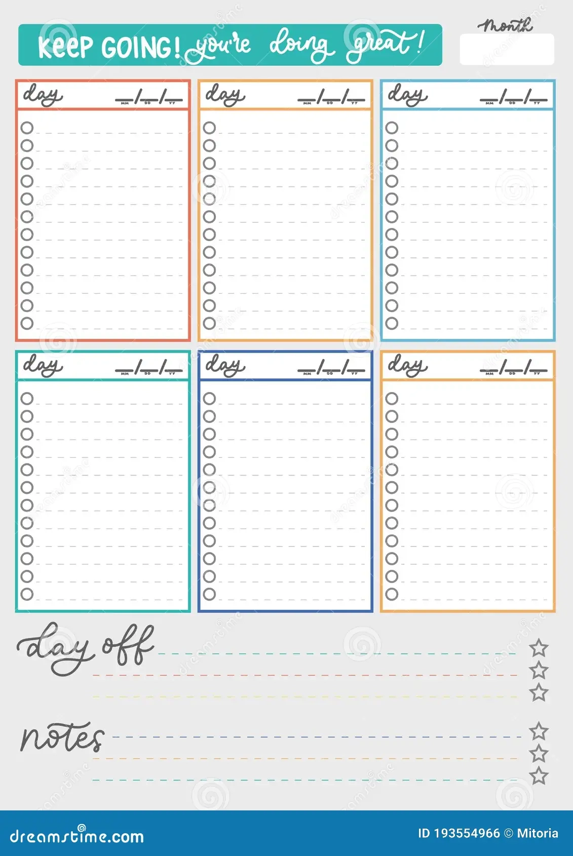Colorful Printable Weekly To Do List Colorful Printable Weekly To Do List