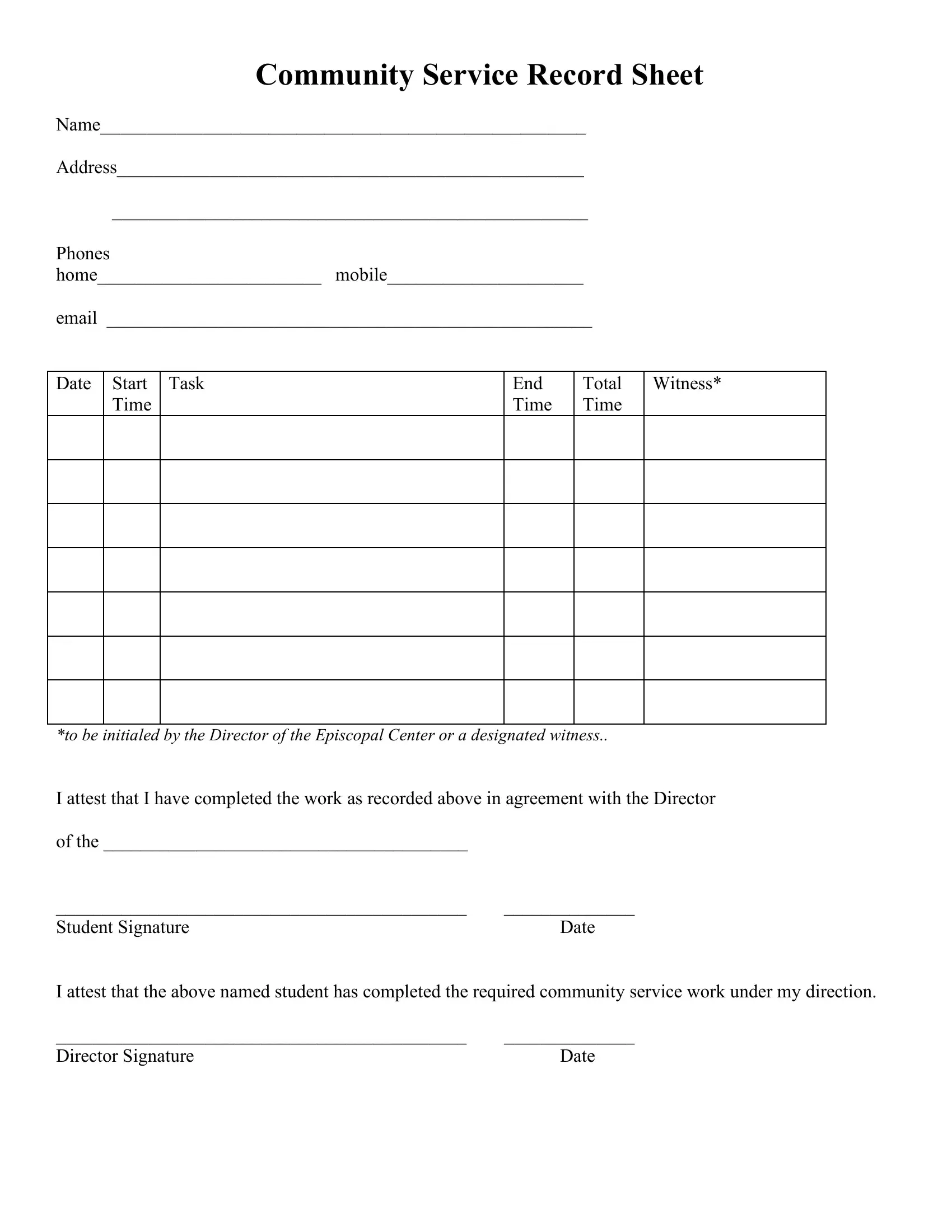Community Record Sheet Form Fill Out Printable PDF Forms Online Community Record Sheet Form Fill Out Printable PDF Forms Online