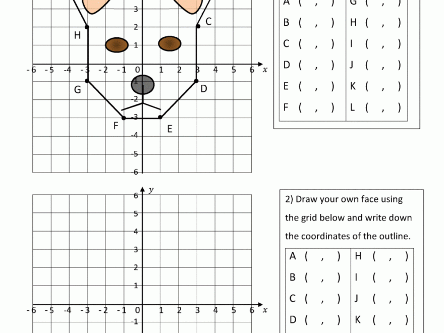 Coordinate Plane Worksheets 4 Quadrants