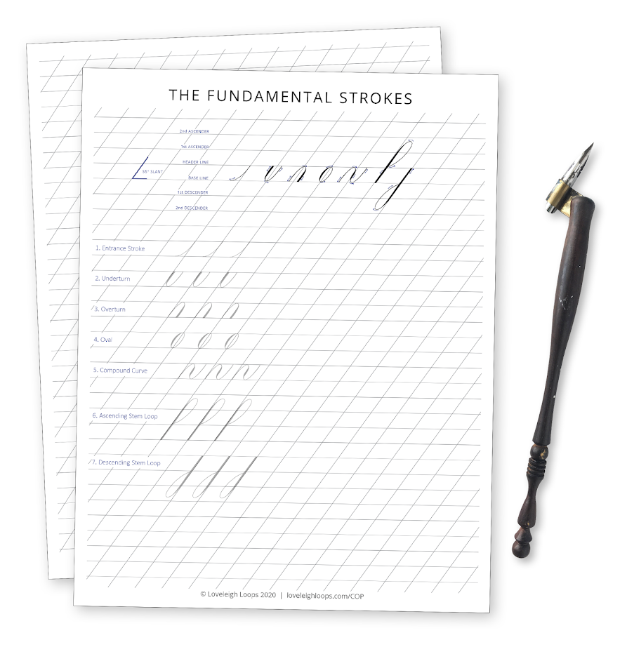 Copperplate Practice Guide Sheet FREE Download Copperplate Practice Guide Sheet FREE Download