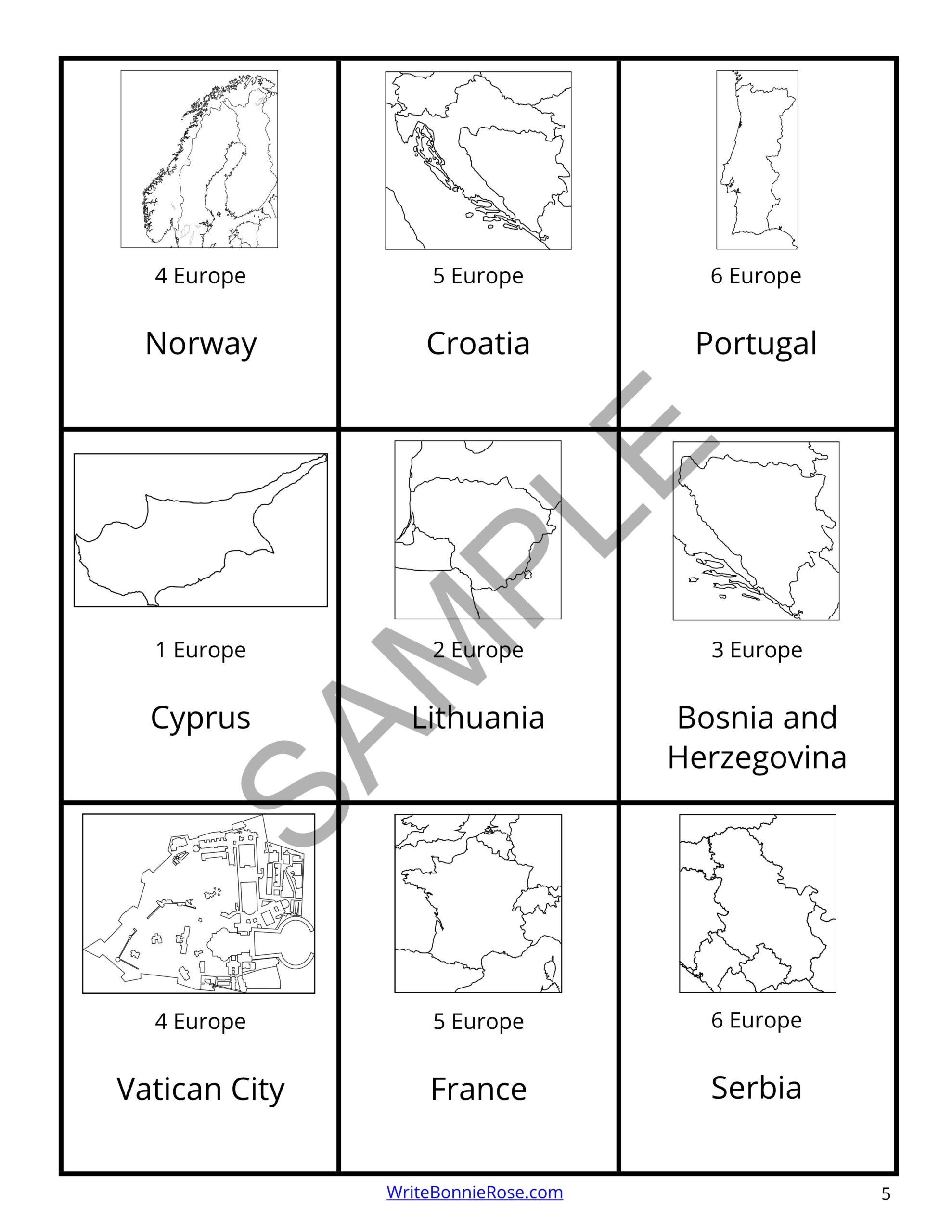 Countries Of The World Geography Card Game Made By Teachers