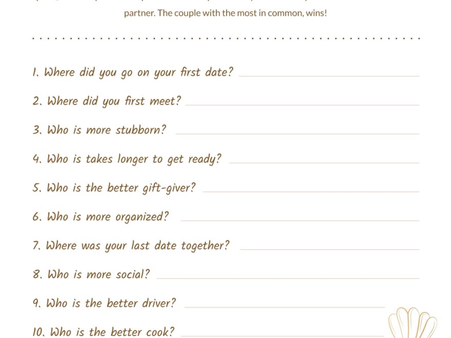 Couple Quiz Free Google Docs Template Gdoc io