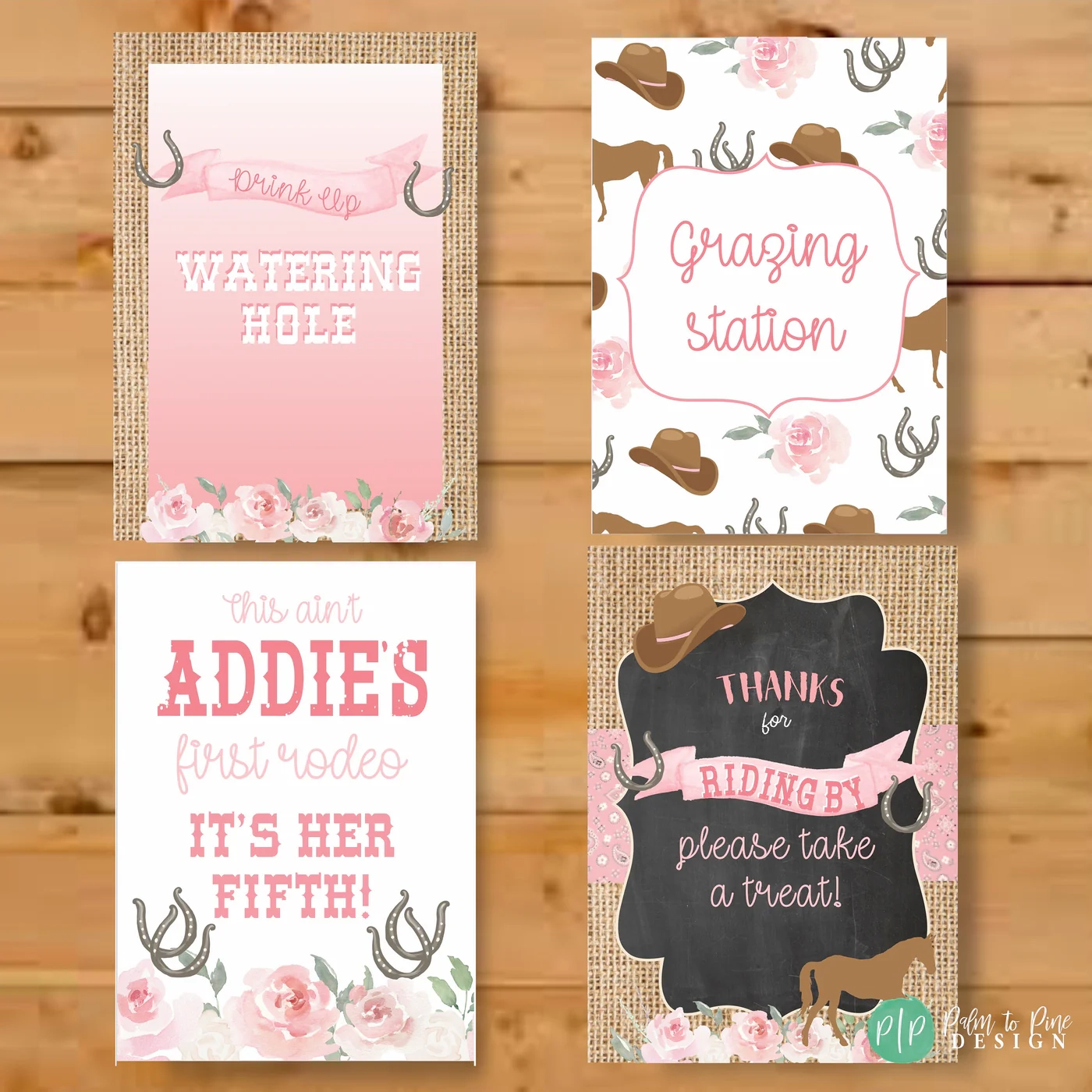 Cowgirl Birthday Party Decor Palm To Pine Design