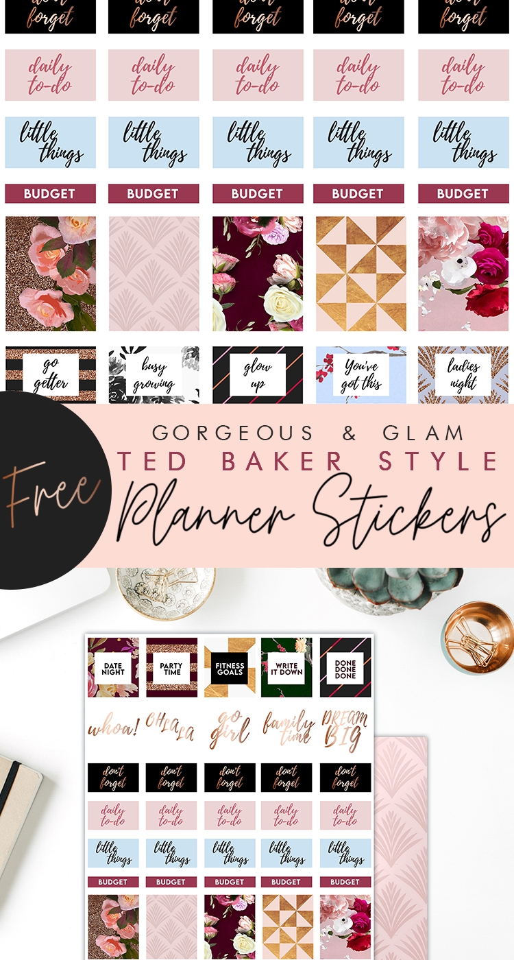 Craft A Doodle Doo Free Planner Printable Stickers Ted Baker 