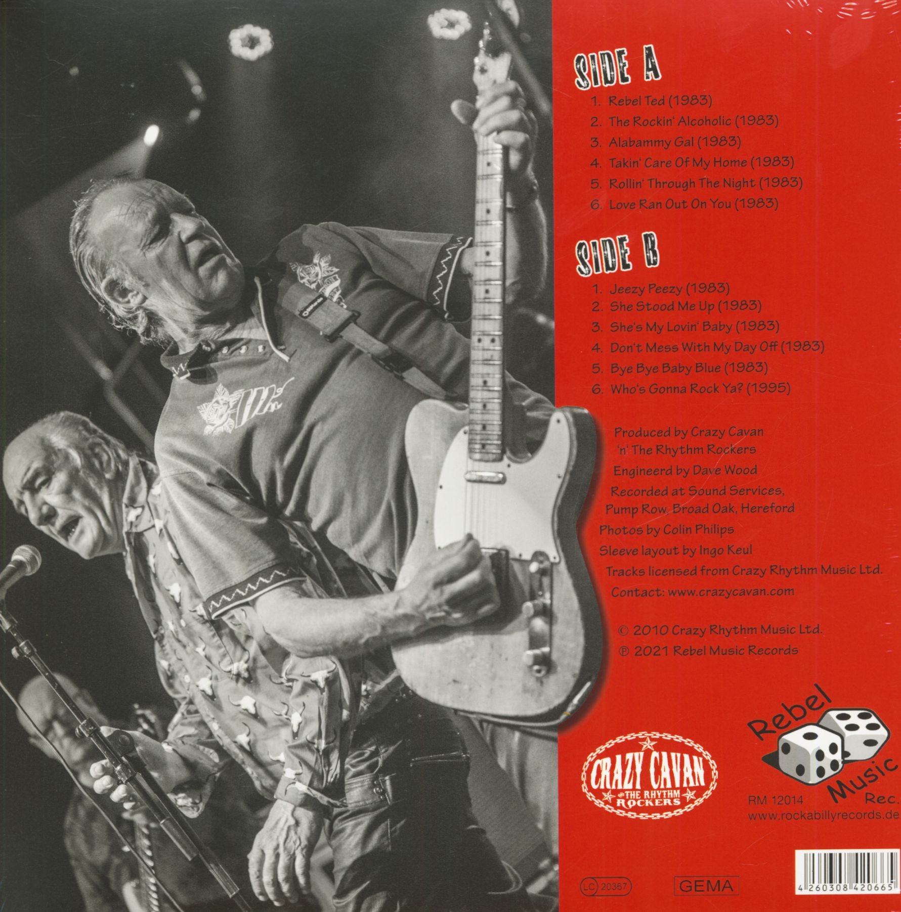 Crazy Cavan amp The Rhythm Rockers LP Who s Gonna Rock Ya When I m Crazy Cavan amp The Rhythm Rockers LP Who s Gonna Rock Ya When I m