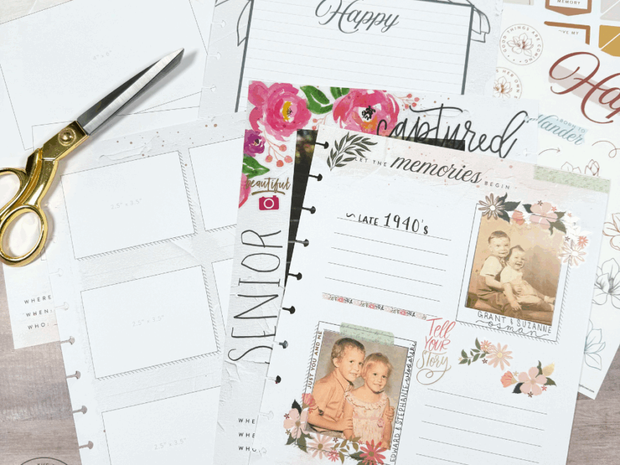Create A Memory Keeping Photo Journal Using Happy Planner Behind