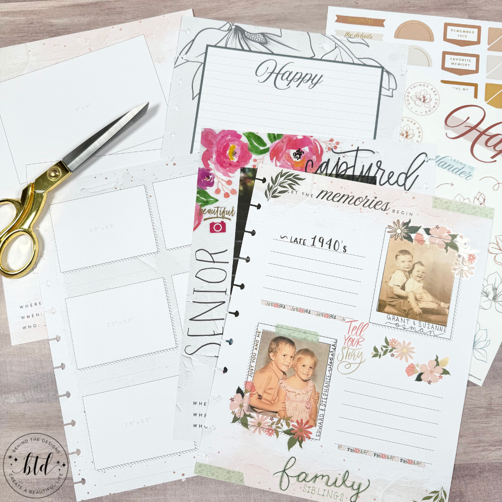 Create A Memory Keeping Photo Journal Using Happy Planner Behind 