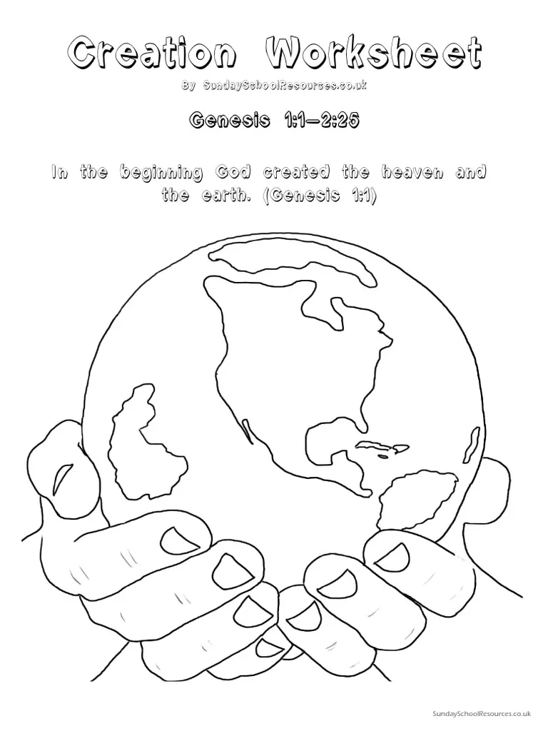 Creation Printable Activity Sheets Creation Printable Activity Sheets