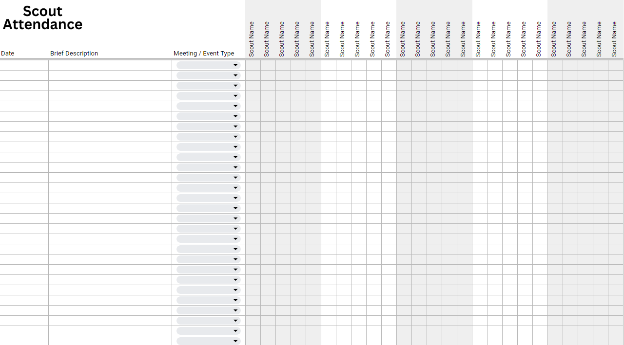 Cub Scouts New 2024 Cub Scout Rank Tracking Google Sheets Look 