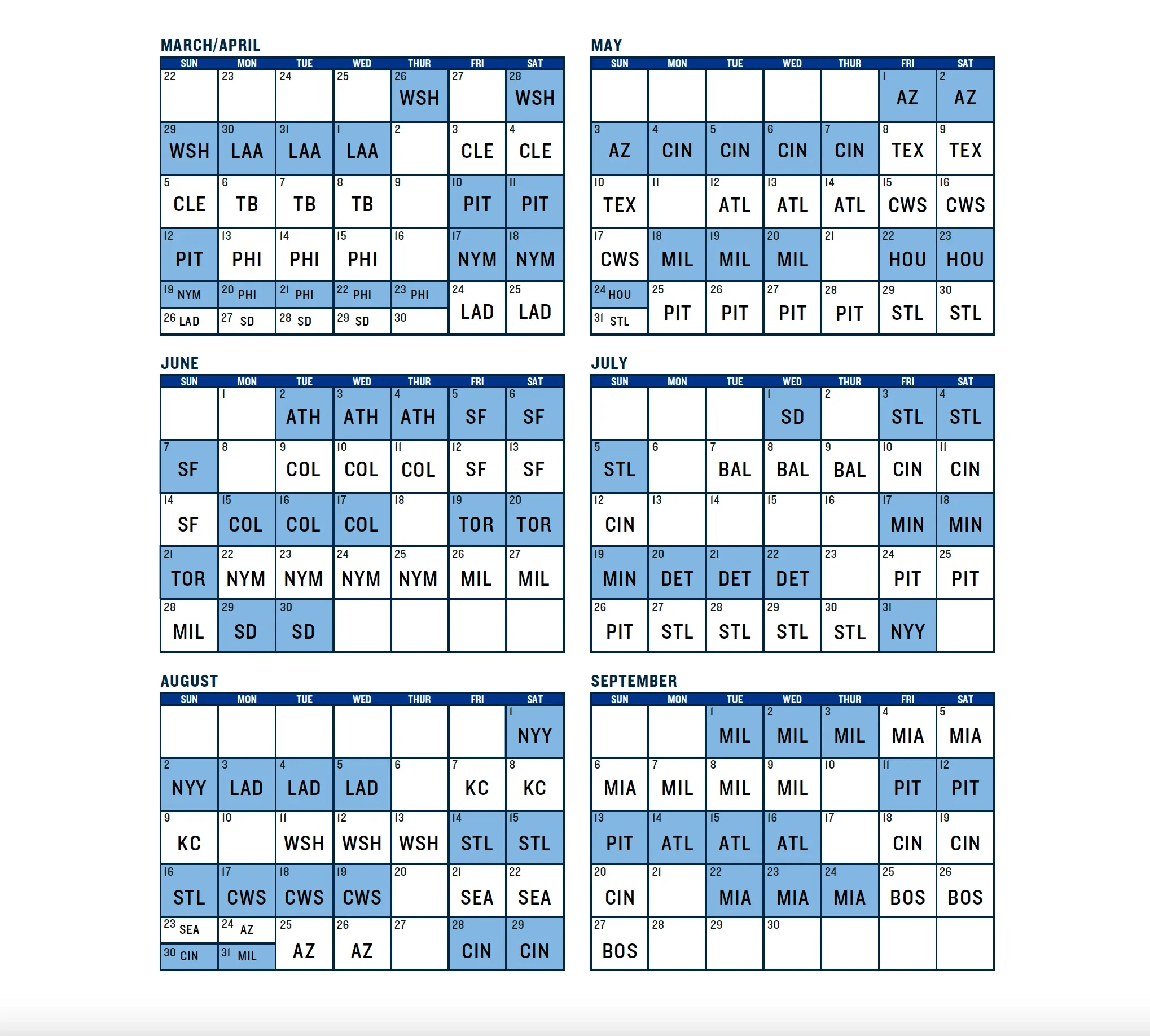 Cubs 2026 Regular Season Schedule Bleed Cubbie Blue Cubs 2026 Regular Season Schedule Bleed Cubbie Blue