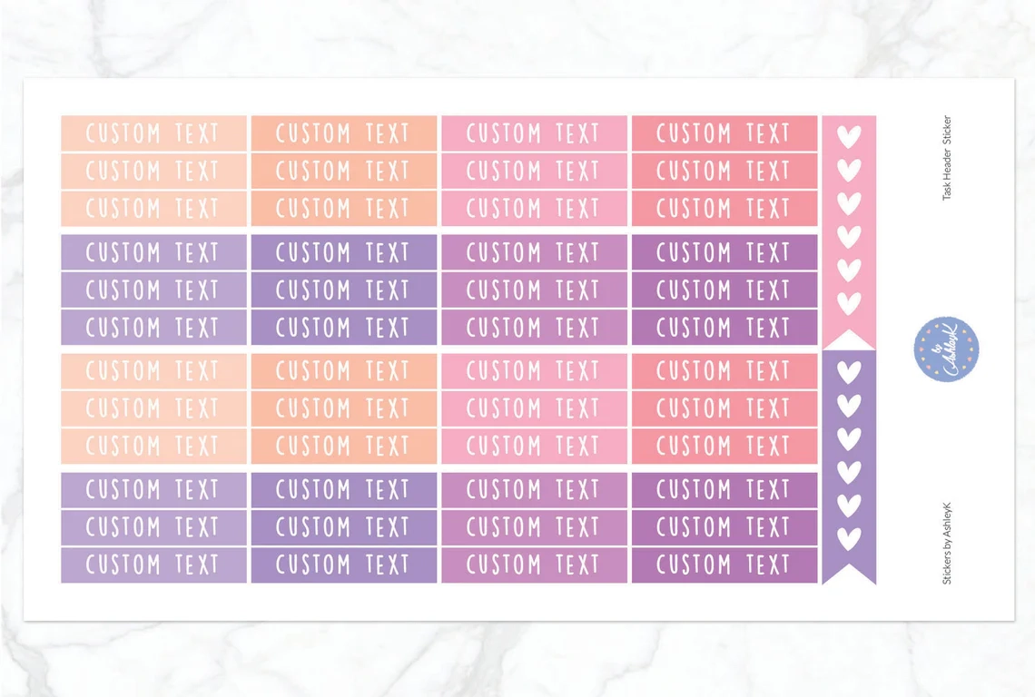 Printable Planner Stickers For Avery 5167