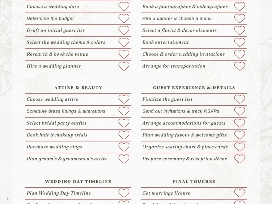 Customize 182 Wedding Checklists Templates Online Canva