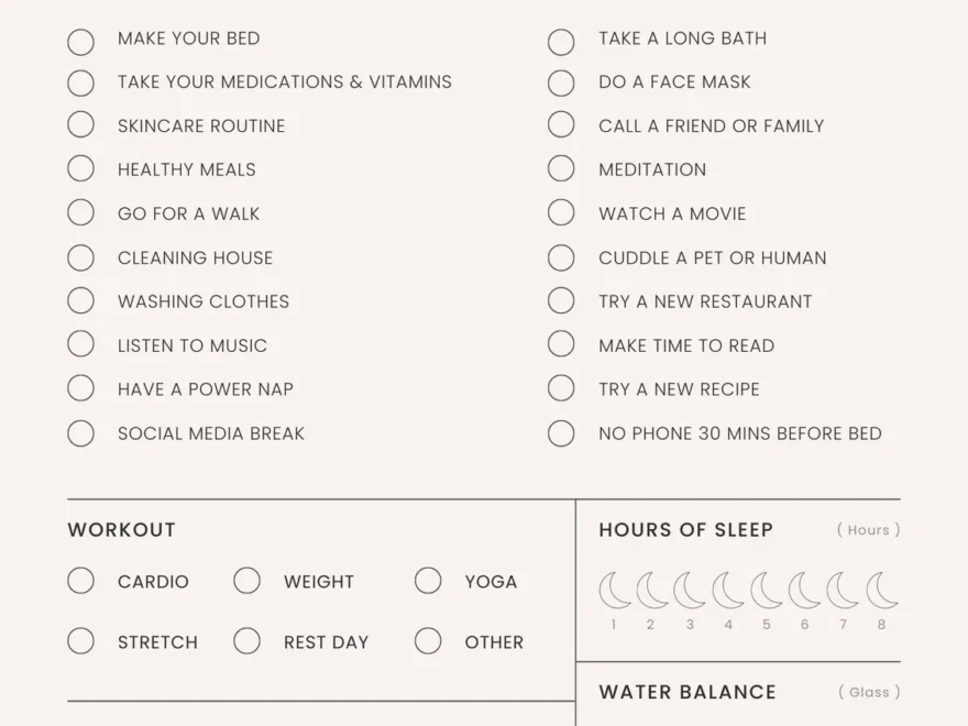 Customize 404 Self Care Planner Templates Online Canva