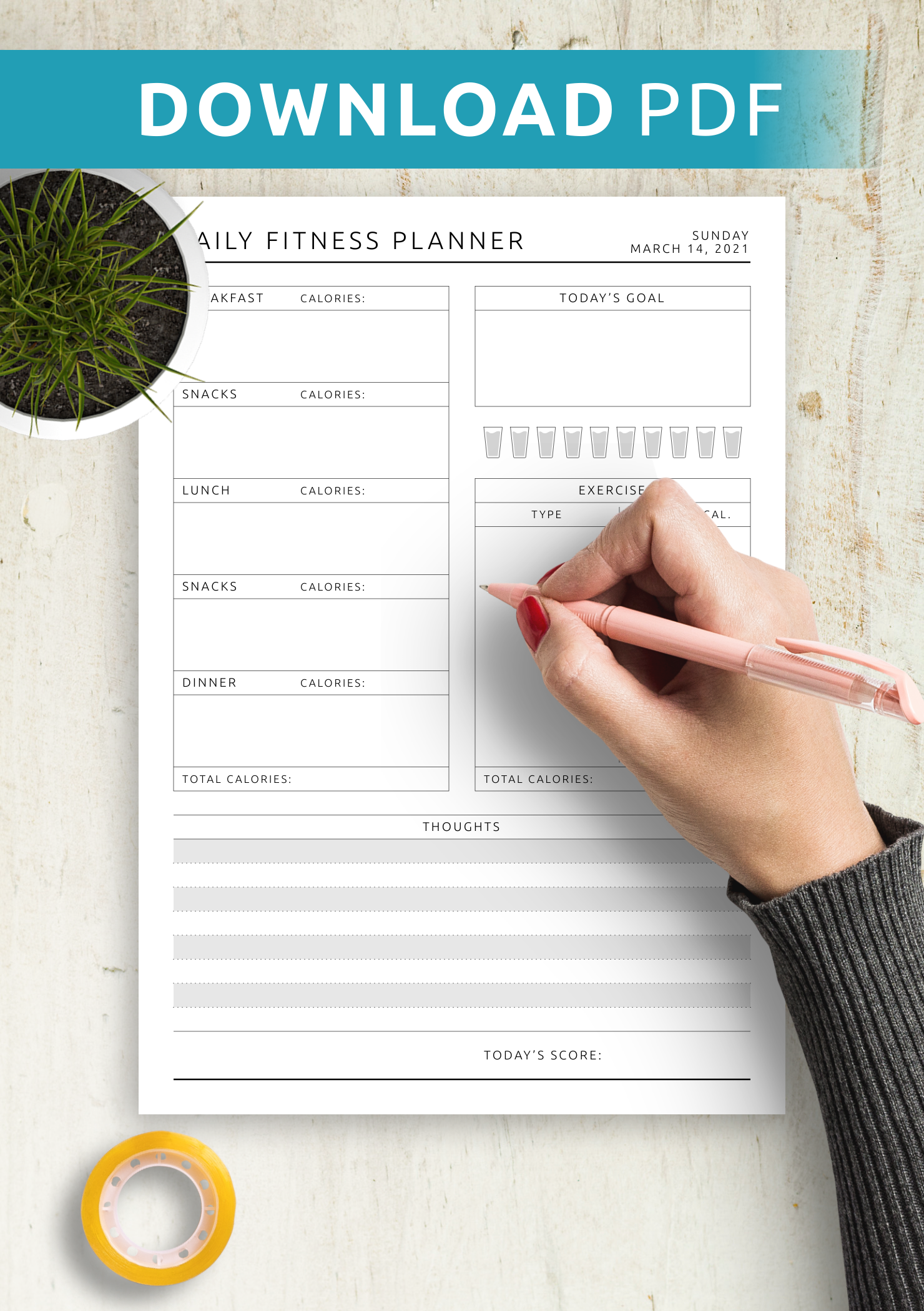 Mini Planner Fitness Printables Free Mini Planner Fitness Printables Free