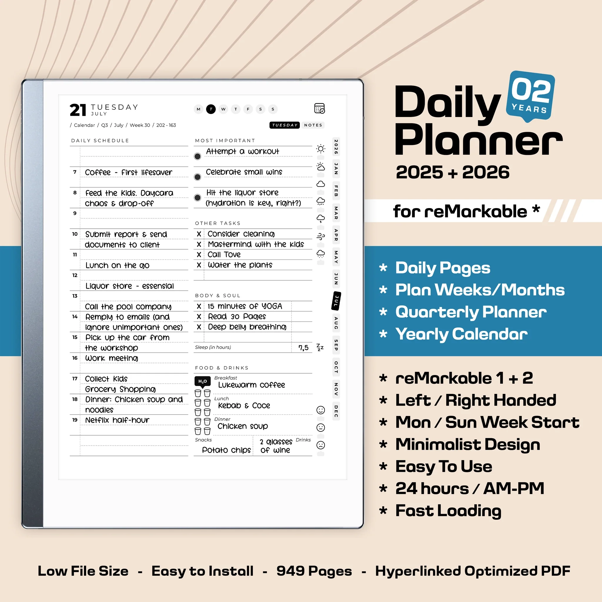 Daily Planner 2026 Printable Daily Planner 2026 Printable