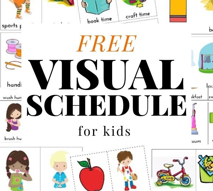 Daily Visual Schedule For Kids Free Printable Natural Beach Living