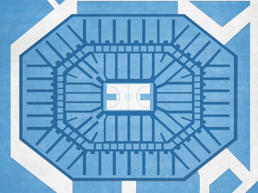 Dean E Smith Center Map Art By City Prints The Map Shop