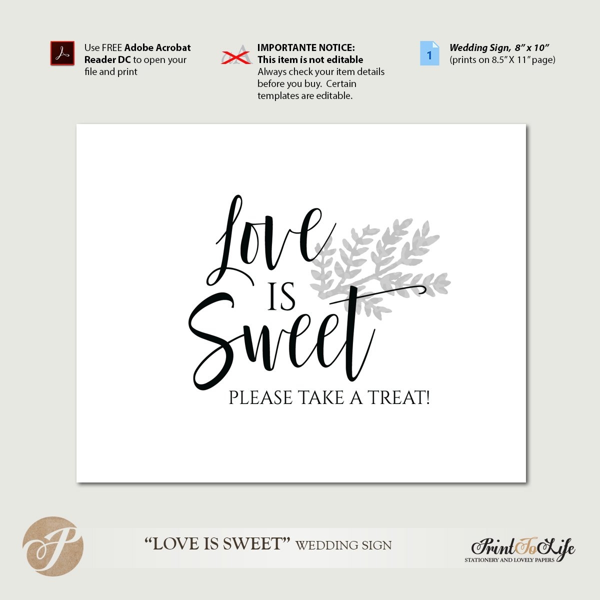 Dessert Table Sign Love Is Sweet Sign Take A Treat Sign Dessert Table Sign Love Is Sweet Sign Take A Treat Sign