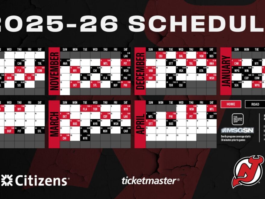 Devils Announce 2025 26 Regular Season Schedule RELEASE New