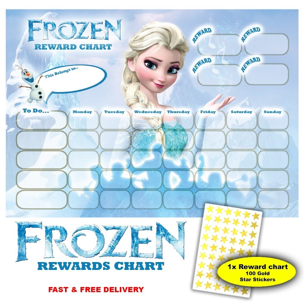 Frozen Reward Chart Free Printable Frozen Reward Chart Free Printable