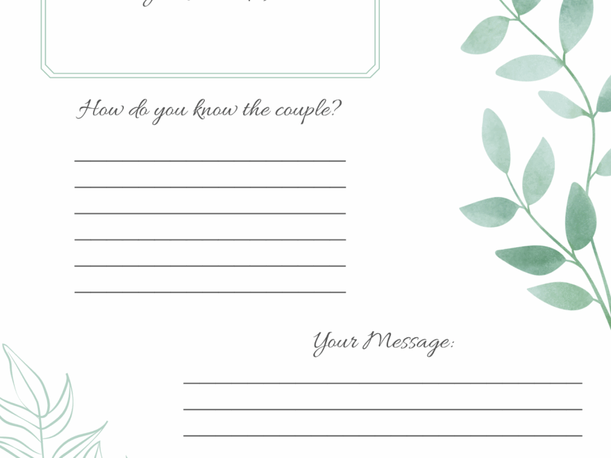 DIY Guest Book Templates Zola Expert Wedding Advice