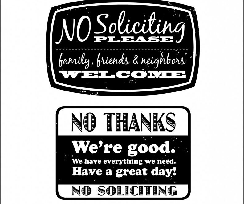 DIY Printable No Soliciting Signs Worksheets Library