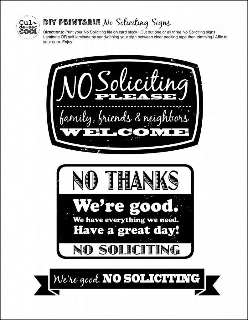 DIY Printable No Soliciting Signs Worksheets Library DIY Printable No Soliciting Signs Worksheets Library