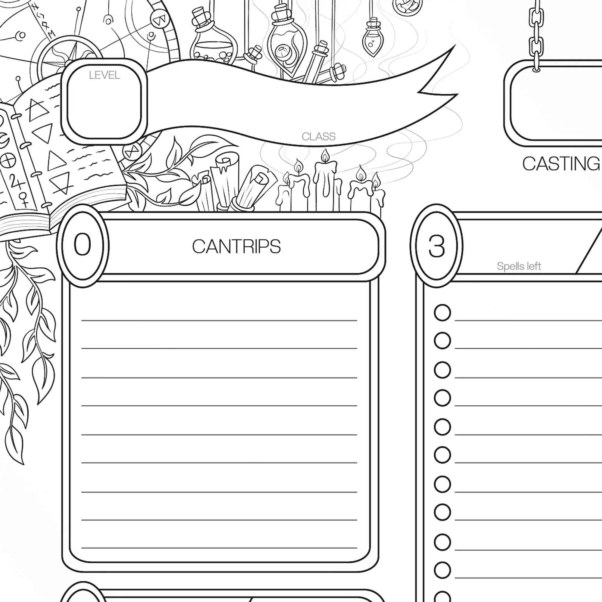 D&D Printable Spell List D&D Printable Spell List