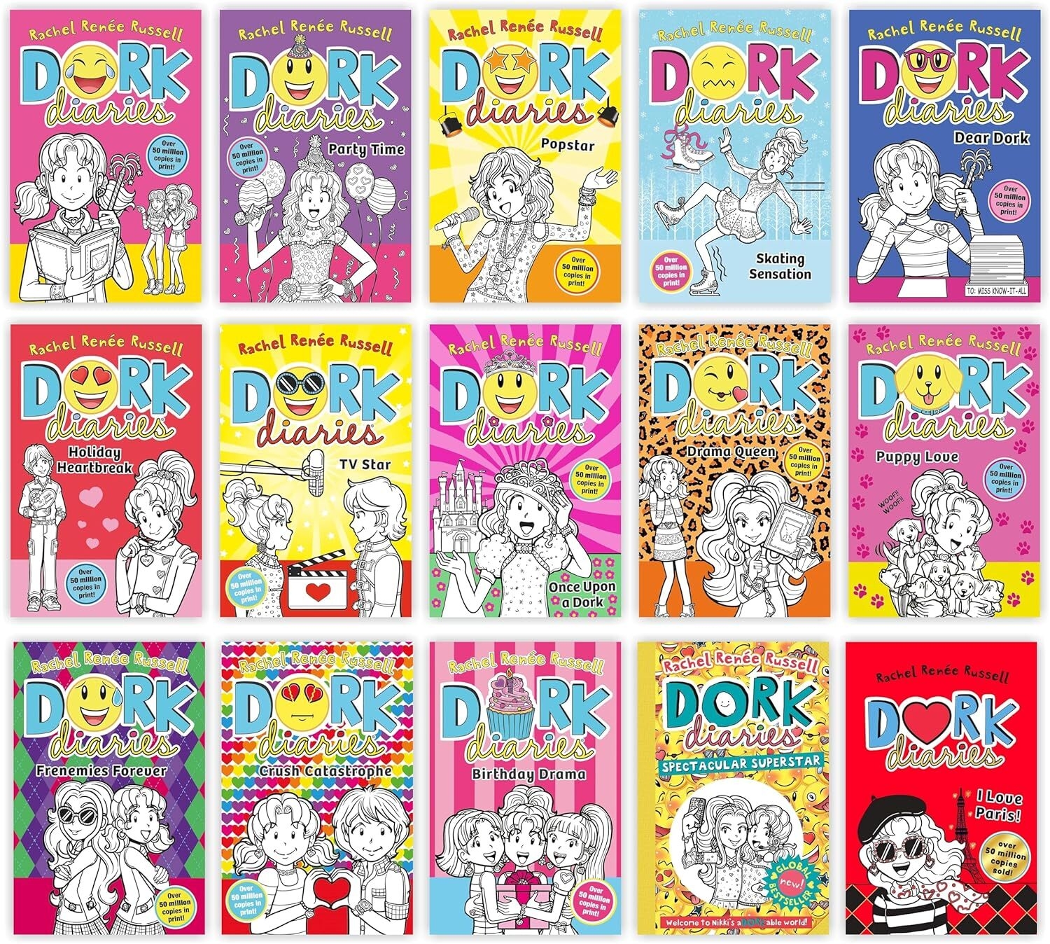 Dork Diaries Series 15 Collection Set By Rachel Renee Russell Dork Diaries Series 15 Collection Set By Rachel Renee Russell