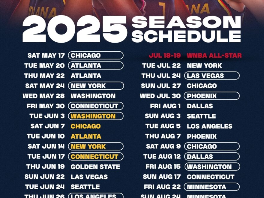 Download 2025 Fever Schedule Wallpapers