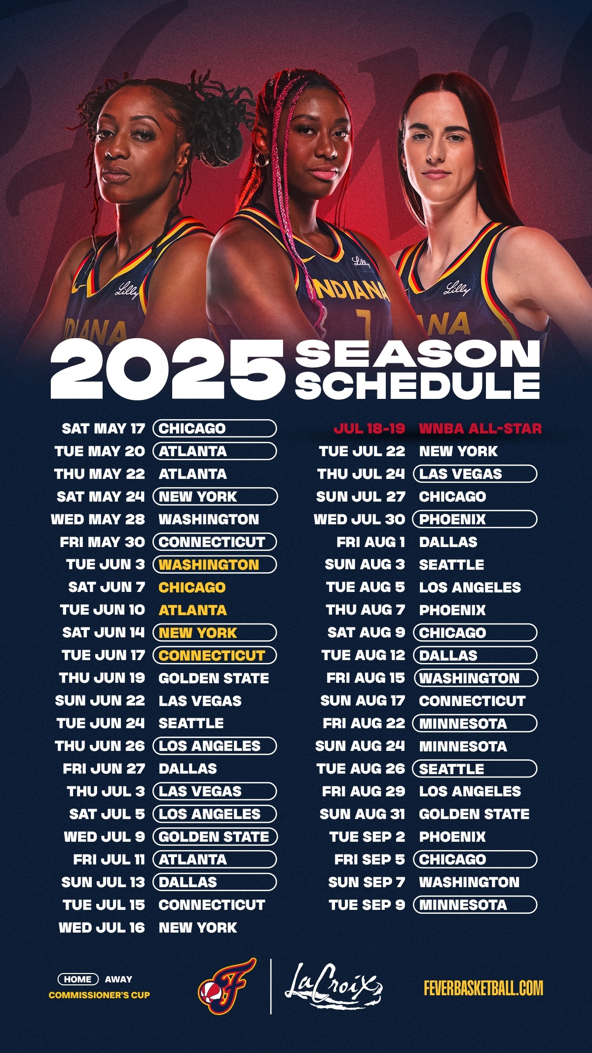 Download 2025 Fever Schedule Wallpapers Download 2025 Fever Schedule Wallpapers