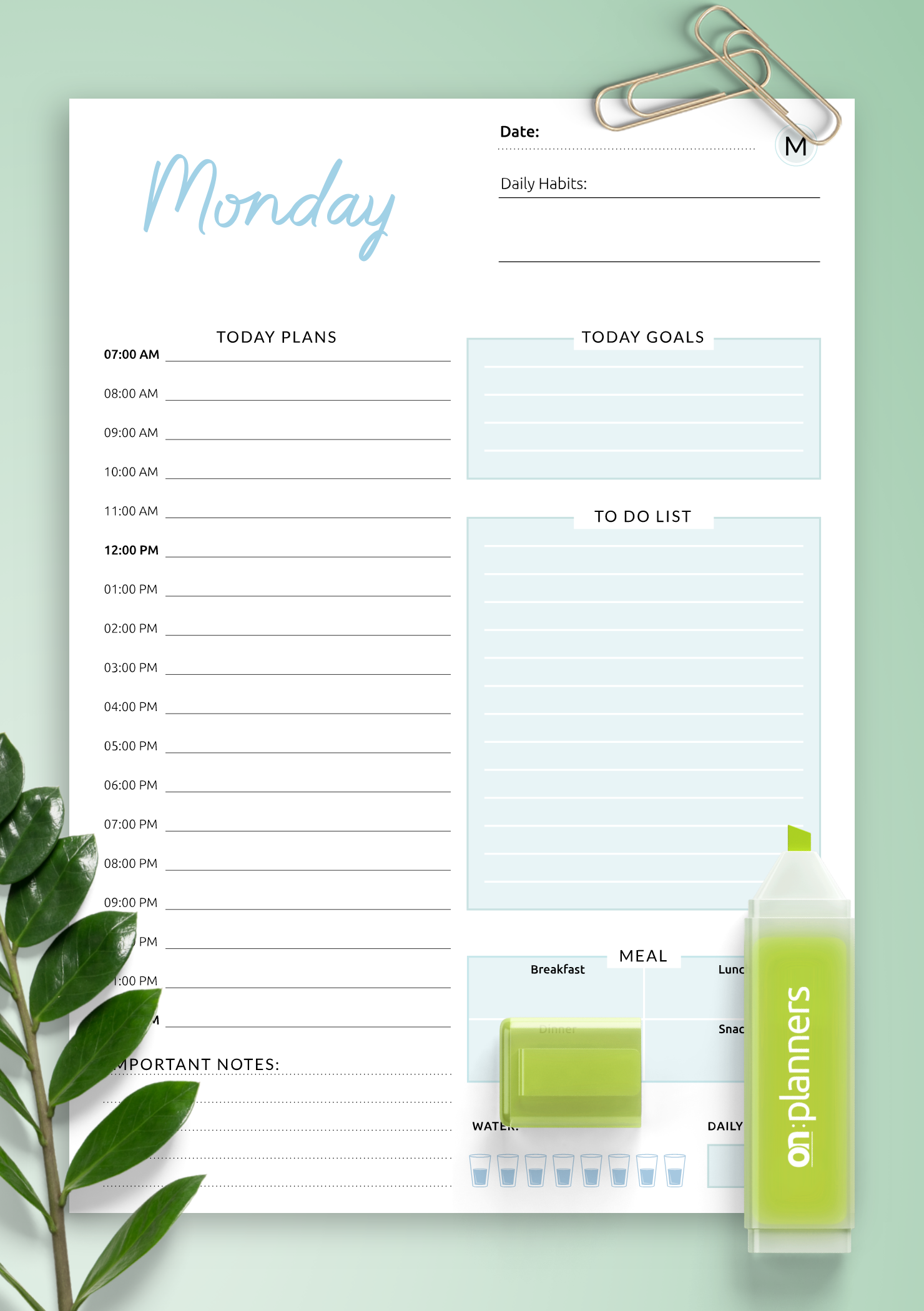 Hourly To Do List Printable