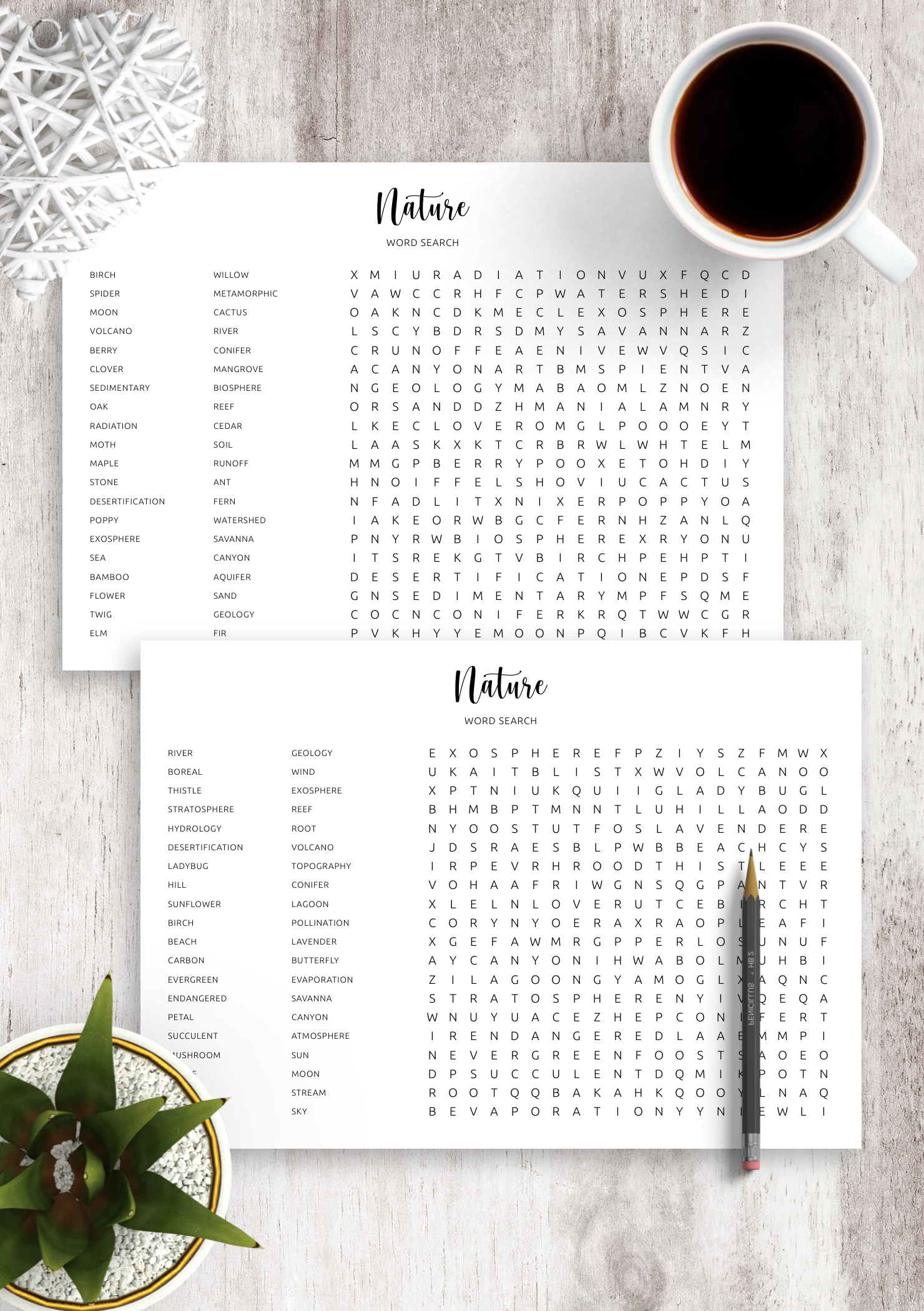 Download Printable Word Search Nature In PDF Download Printable Word Search Nature In PDF