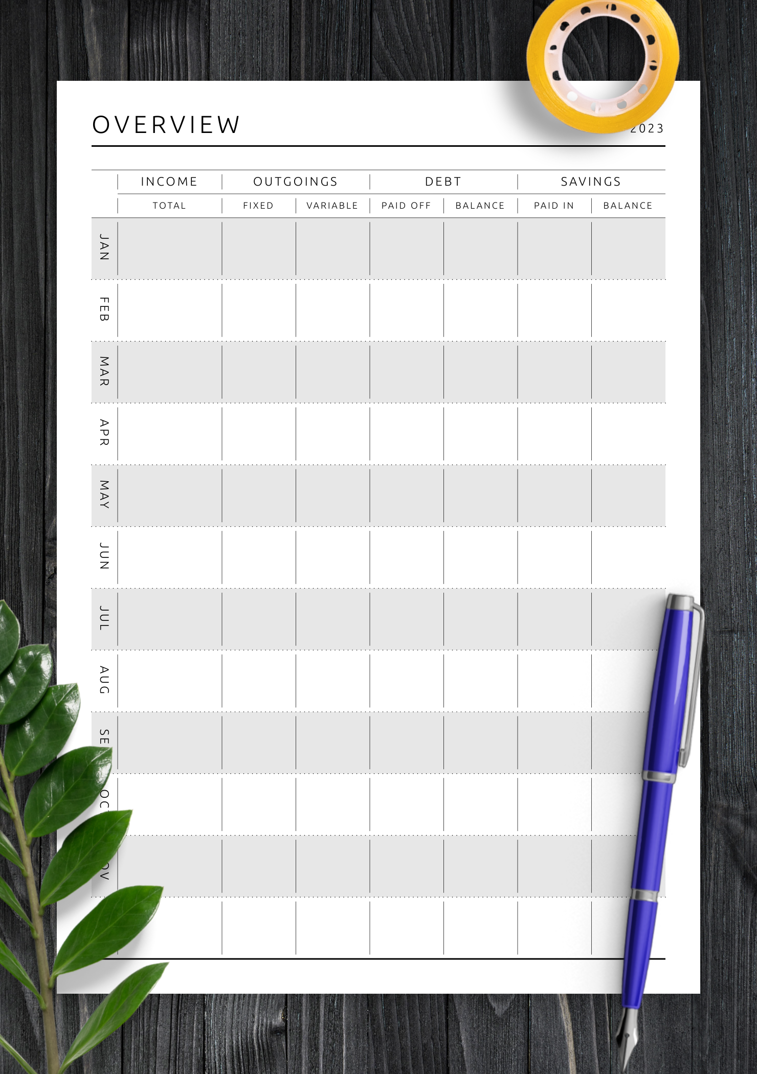 Yearly Budget Planner Printable Blank Yearly Budget Planner Printable Blank