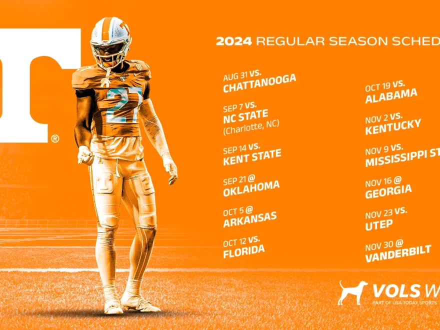 Downloadable 2024 Tennessee Volunteers Football Schedule