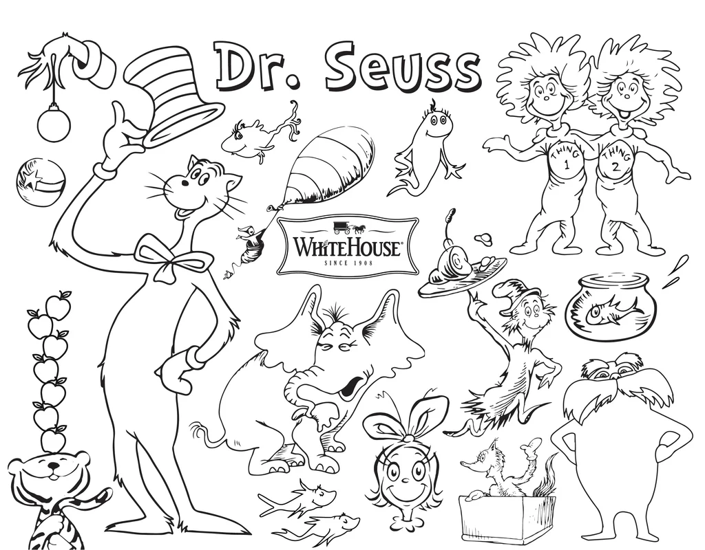 Dr Seuss Printable Coloring Sheets Dr Seuss Printable Coloring Sheets