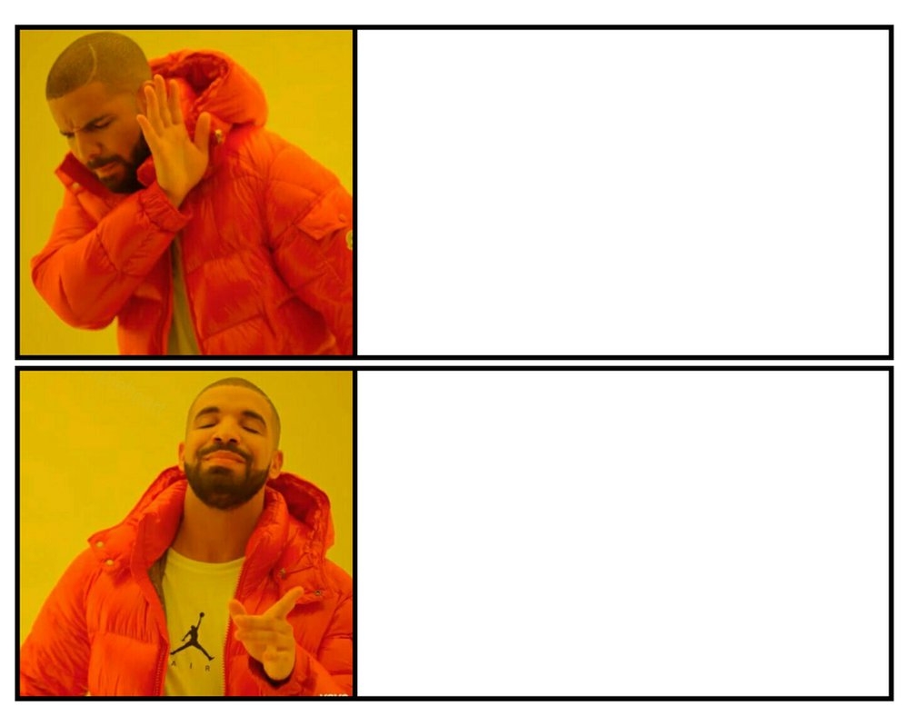 Drakeposting Meme Generator