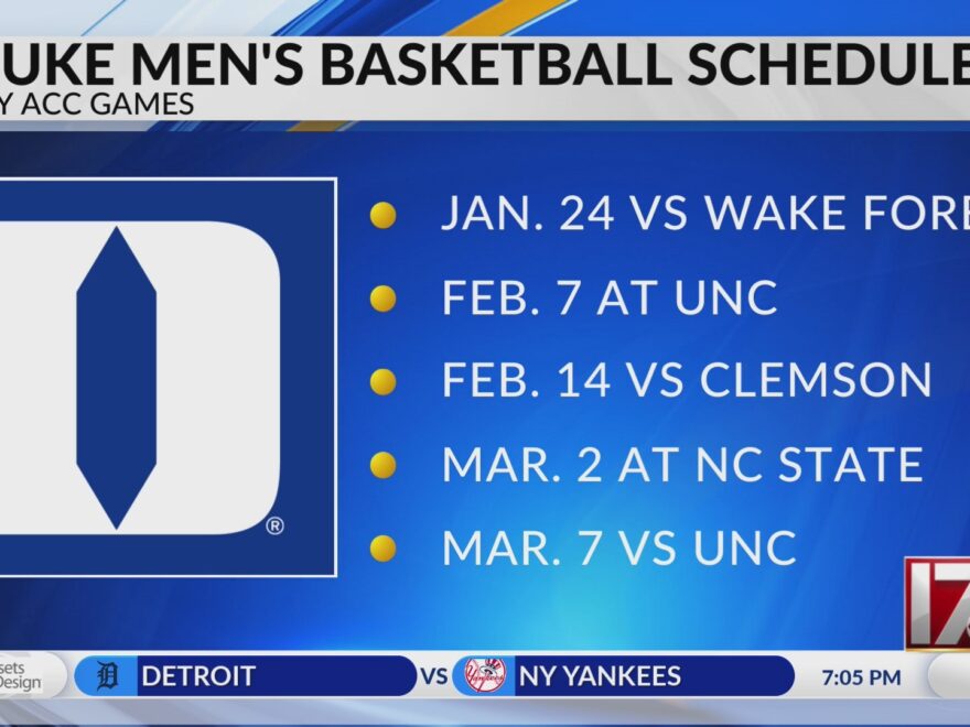 duke men s basketball acc schedule set