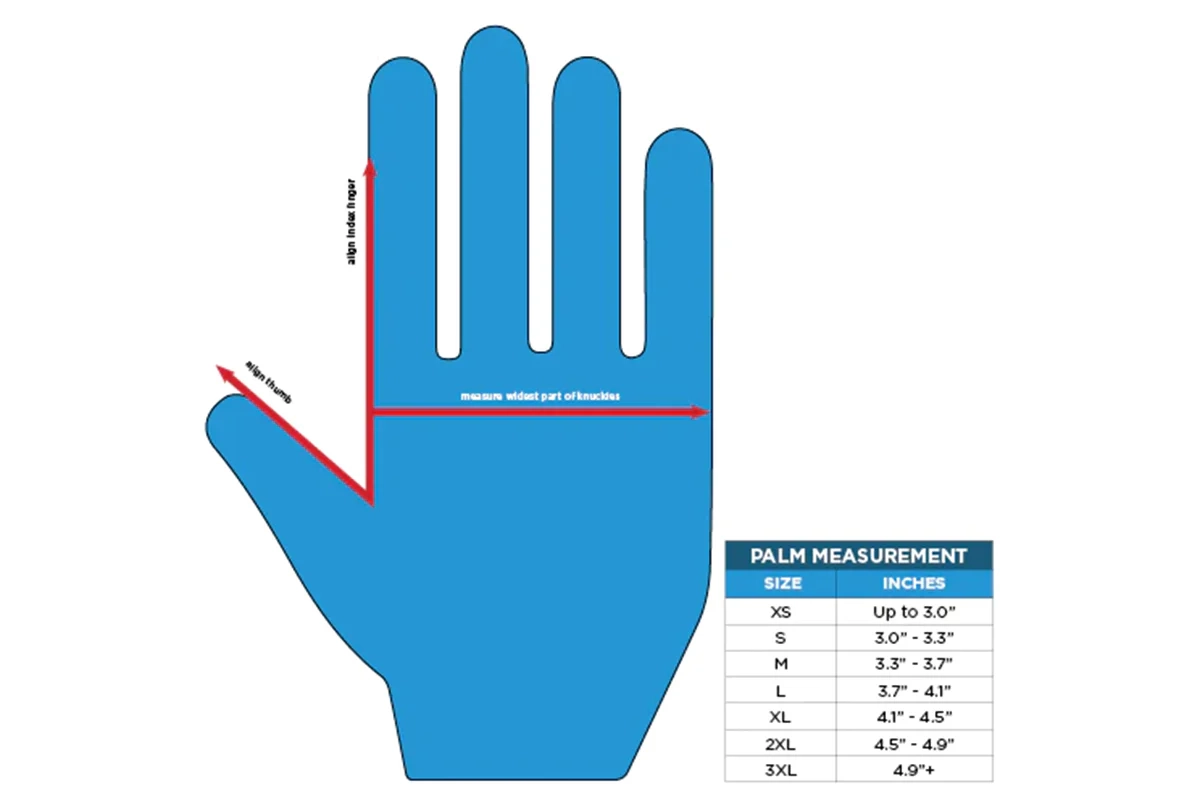 eagle glove size chart